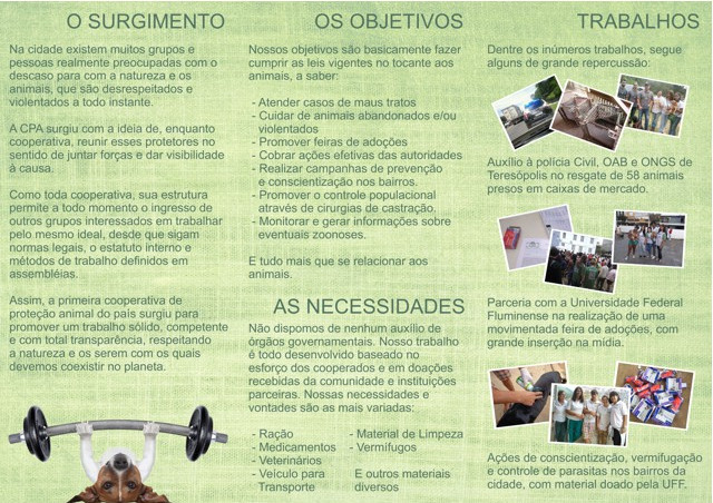 Panfleto de Conscientização 2